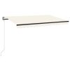 Automatic Retractable Awning – 400×300 cm, Cream