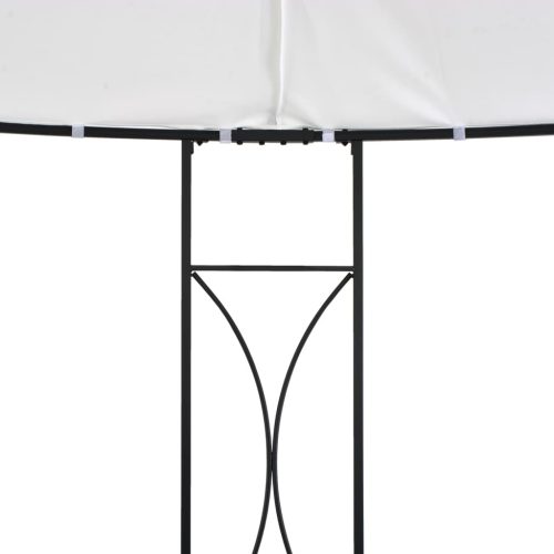 Gazebo 300×290 cm Round – White