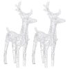 Reindeers & Sleigh Christmas Decoration 240 LEDs Acrylic – Cold White