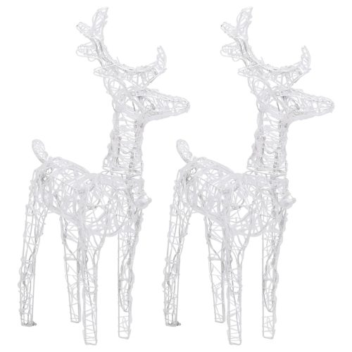 Reindeers & Sleigh Christmas Decoration 240 LEDs Acrylic – Cold White