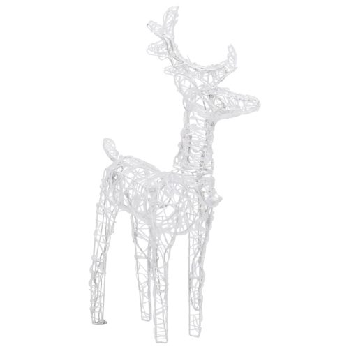 Reindeers & Sleigh Christmas Decoration 240 LEDs Acrylic – Cold White