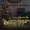 Reindeer & Sleigh Christmas Decoration 60 LEDs Outdoor – Gold, 6