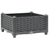 Raised Bed Polypropylene – 40x40x23 cm, Dark Grey