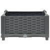 Raised Bed Polypropylene – 40x40x23 cm, Dark Grey