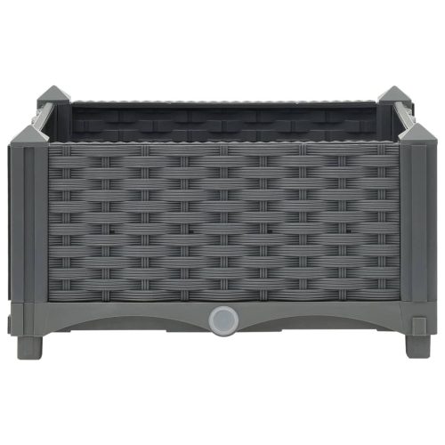 Raised Bed Polypropylene – 40x40x23 cm, Dark Grey