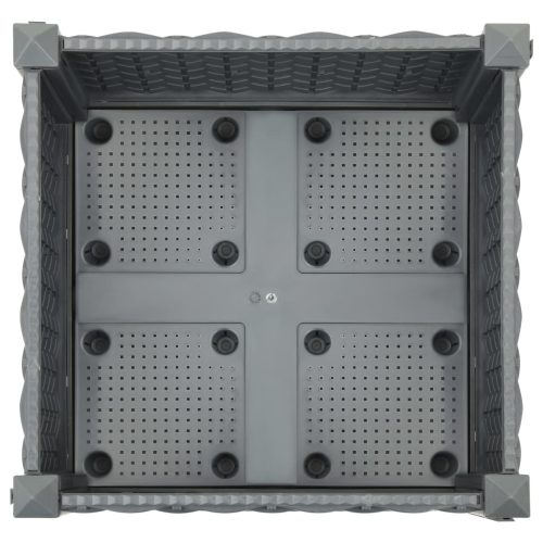 Raised Bed Polypropylene – 40x40x23 cm, Dark Grey