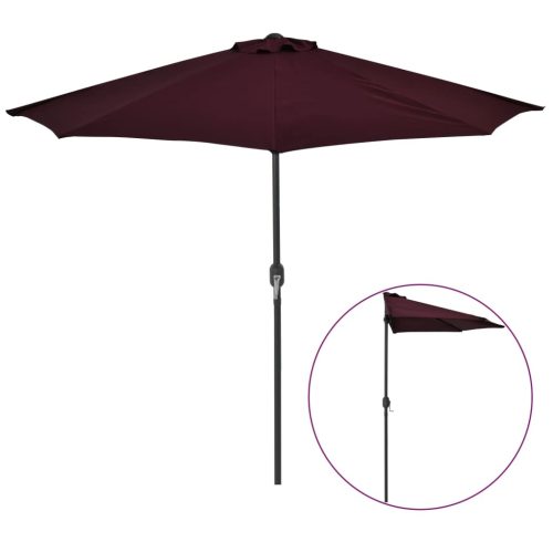 Balcony Parasol with Aluminium Pole 270×135 cm Half