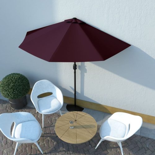 Balcony Parasol with Aluminium Pole 270×135 cm Half