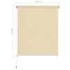 Outdoor Roller Blind Cream – 400×230 cm