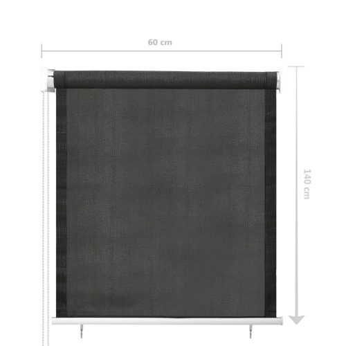 Outdoor Roller Blind Anthracite – 60×140 cm