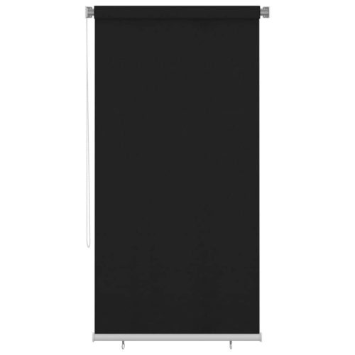 Outdoor Roller Blind Black – 120×230 cm