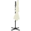 4-Tier Parasol with Aluminium Pole 250×250 cm – Sand