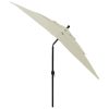 3-Tier Parasol with Aluminium Pole – 2.5×2.5 m, Sand