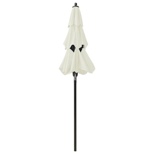 3-Tier Parasol with Aluminium Pole – 2 M, Sand