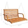 Swing Bench Solid Bent Wood with Teak Finish 91x130x58 cm