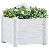 Garden Raised Bed PP – 43x43x35 cm, White
