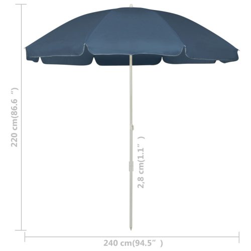 Beach Umbrella – 240 cm, Blue