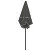 Beach Umbrella – 180×120 cm, Anthracite