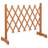 Garden Trellis Fence Solid Firwood – 120×60 cm, Orange