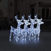 Christmas Reindeers 80 LEDs Acrylic – Cold White, 4