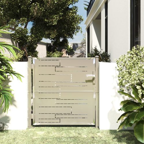 Garden Gate Stainless Steel – 100×100 cm, Model 2