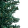 Slim Artificial Christmas Tree with Stand Green PVC – 150×43 cm, Without Flocked Snow