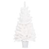 Artificial Christmas Tree Lifelike Needles White – 90×50 cm