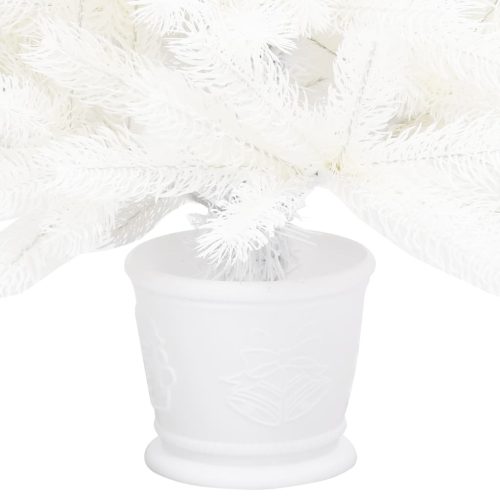 Artificial Christmas Tree Lifelike Needles White – 90×50 cm