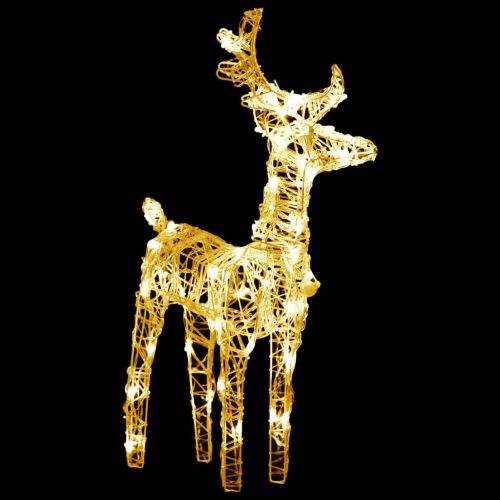 Reindeers & Sleigh Christmas Decoration LEDs Acrylic