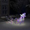 Reindeers & Sleigh Christmas Decoration LEDs Acrylic