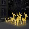 Reindeers & Sleigh Christmas Decoration LEDs Acrylic