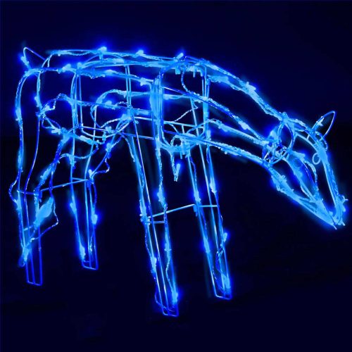 3 Piece Christmas Light Display Reindeers 229 LEDs – Blue