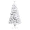 Artificial Christmas Tree with LED Fibre Optic – 64×35 cm, White