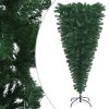 Upside-down Artificial Christmas Tree with Stand – 120×65 cm, Green