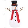 Decorative Christmas Snowman Figure with LED Luxury Fabric – 60 cm