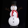 Decorative Christmas Snowman Figure with LED Luxury Fabric – 120 cm