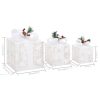 Decorative Christmas Gift Boxes 3 pcs Outdoor Indoor – White