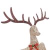 Flying Reindeer Christmas Decoration 120 LEDs – Gold