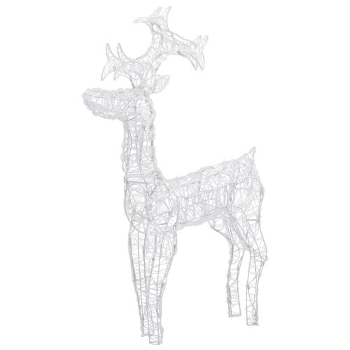 Reindeer Christmas Decoration 90 LEDs 60x16x100 cm Acrylic