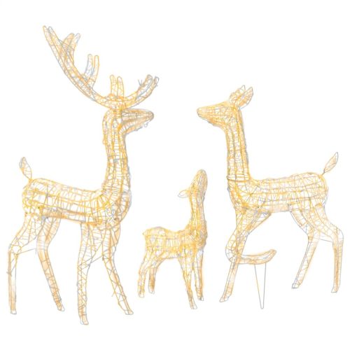 Acrylic Reindeer Family Christmas Decoration 300 LED