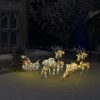 Reindeer & Sleigh Christmas Decoration 60 LEDs Outdoor – Gold, 4