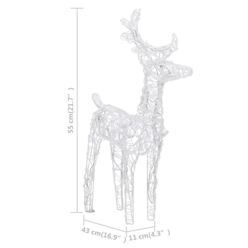 Christmas Reindeers 80 LEDs Acrylic – Warm White, 2