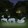 Reindeer & Sleigh Christmas Decoration 60 LEDs Outdoor – White, 2