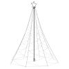 Christmas Tree with Metal Post LEDs – 500×160 cm, Cold White