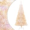 Artificial Christmas Tree with Iridescent Tips PVC – 180×90 cm, White