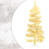 Swirl Christmas Tree with Pot and LEDs PVC – 150×80 cm, White