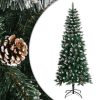 Artificial Christmas Tree with Stand Green PVC – 180×76 cm