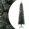 Artificial Slim Christmas Tree with Stand Green PVC – 180×50.5 cm