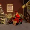 Christmas Inflatable Teddy Bear LED – 158 cm, Model 3