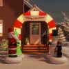 Christmas Inflatable Santa & Snowman Arch Gate LED – Model 2